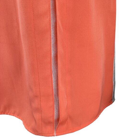Sachin + Babi Womens Preston Top‎ Size 4 Sleeveless Coral Silver Side Panels - Picture 3 of 7